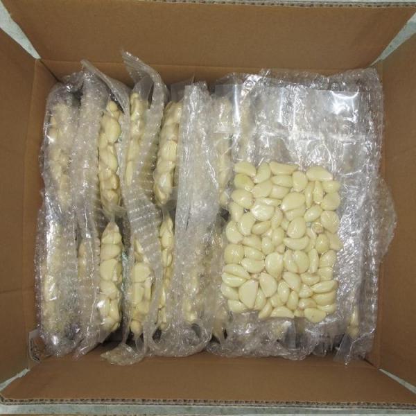 Good Quality Nitrogen Filled Fresh Peeled White Garlic Clove #3 image